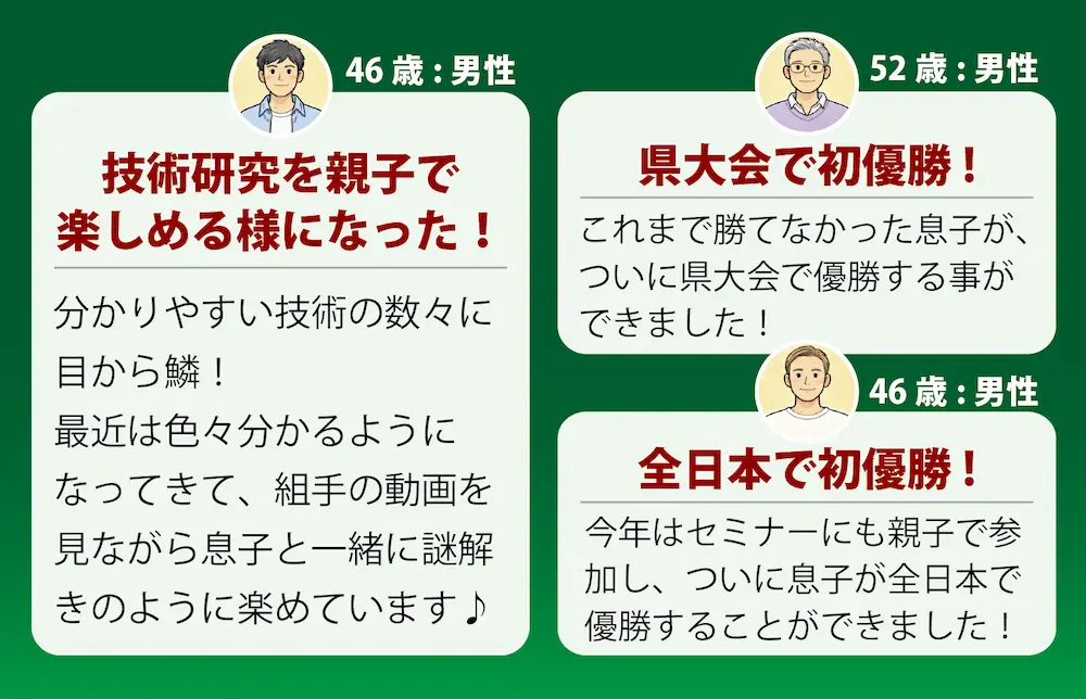 保護者の成果報告2